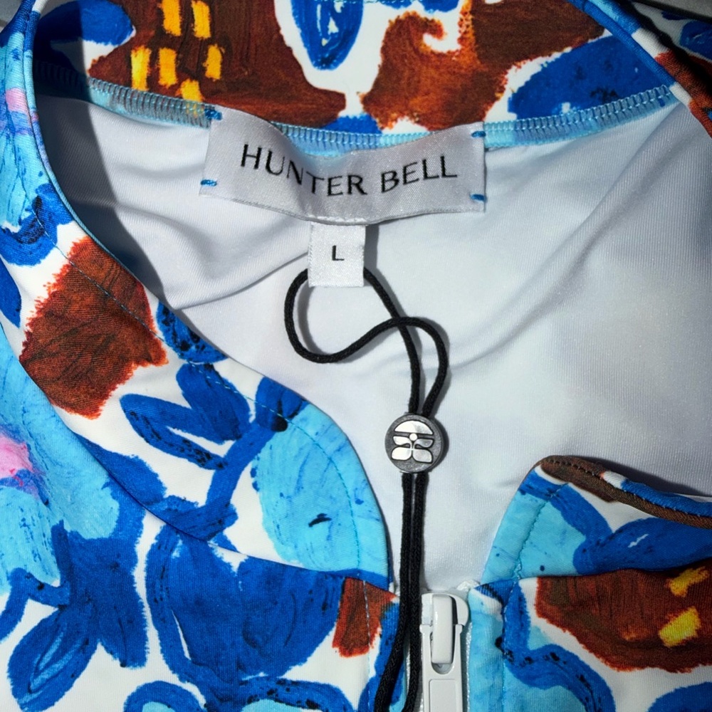 Hunter Bell Blue and Brown Patterned Rash Guard - Picture 3 of 13